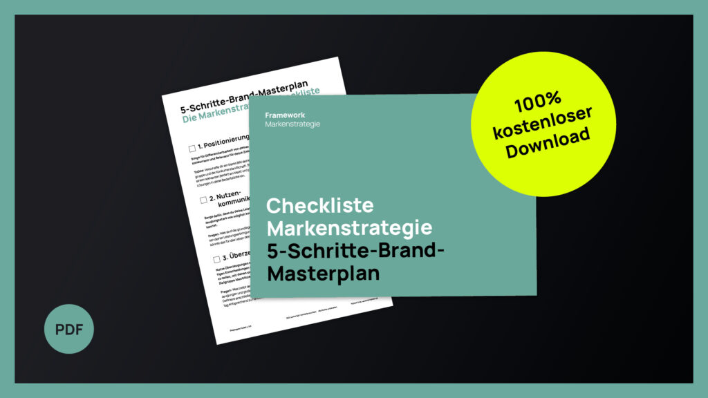 Checkliste Markenstrategie: Dein 5-Schritte-Brand-Masterplan auf einer Seite (kostenloser Download)