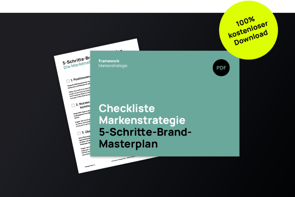 Checkliste Markenstrategie: Dein 5-Schritte-Brand-Masterplan auf einer Seite (kostenloser Download)