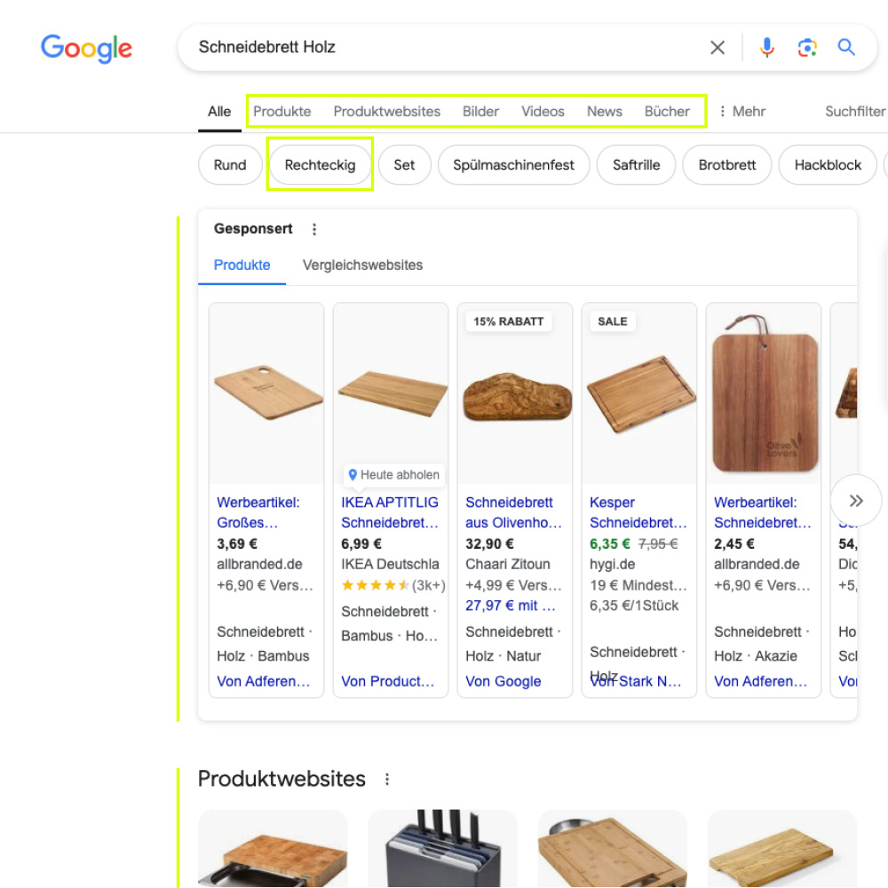 Beispiel Suchanfragen Research bei google Zielgruppenanalyse als Gründer:in download